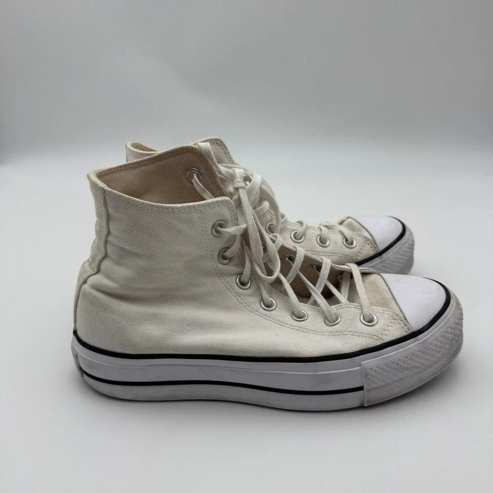 Converse Chuck Taylor All Star Lift Platform High Top White Sneaker 560846F 8.5W